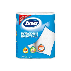 Полотенца бумажные Zewa  в рулоне 2-х сл. (2 шт)