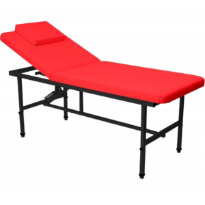 Стол стационарный косметологический MassMaster 1 (190х70 см) с регулировкой высоты красный